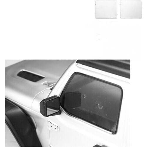 2pcs Metal Rear View Mirror Lens for AXIAL SCX10 III Model Car Parts