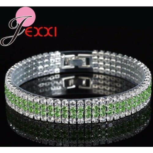 Fancy Charm Female Wide Soft Bracelet 925 Sterling Silver Clean Cubic Zirconia Jewerly For Wedding Birthday Party