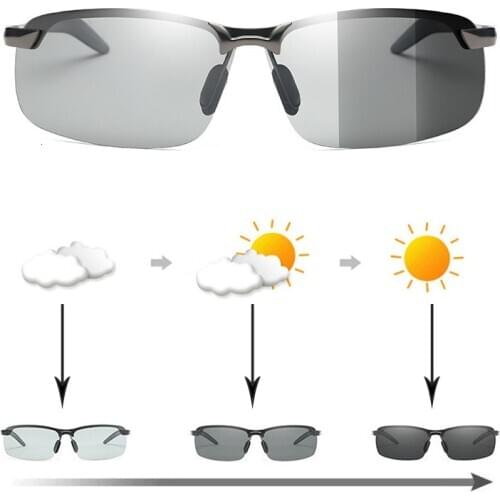 Car Sunglasses Men Polarized Driving Chameleon Glasses For Renault sceni c1 2 c3 modus Duster Logan Sandero