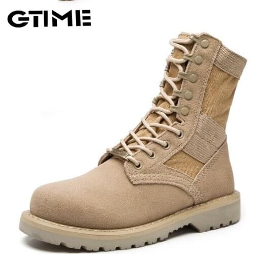 Neutral Classic Style Womens Genuine Leather fashion Martin Mens Boots Frosted Cowhide Motorcycle Boots Womens shoes#SJPAE-696