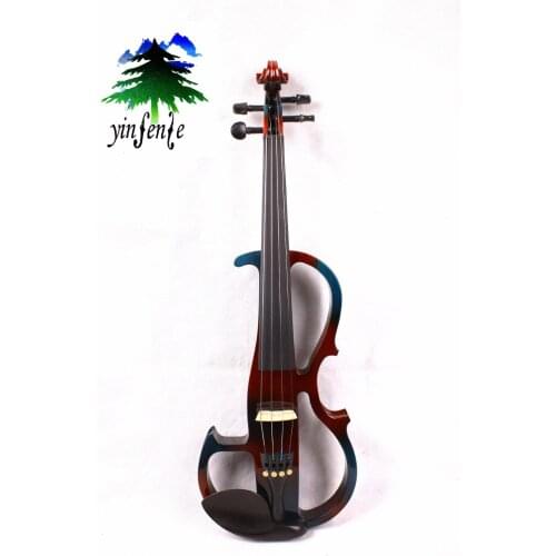 New 4 string 4/4 Electric Violin Flame guitar shape Powerful Sound Big jack #4 mp3