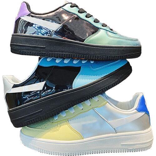 OVXUAN Luxury Brand High-end Flat Shoes for Men Boots Fashion British Style Youth Mixed Color Shoes Mens Casual Microfiber Shoes