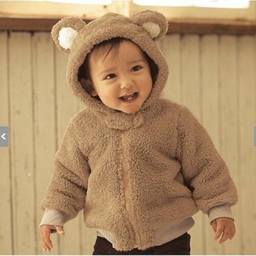 New Baby Jas Girls and Boys Coat hooded 0-2 AGE Cappotto Bimbo Baby Clothes 7BBC033