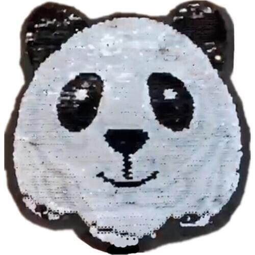 Panda And Tiger Reversible Patch Self-Adhesive Iron-on Patch Patches Sew on 8.27