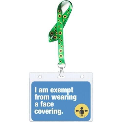 Mask Exemption Hidden Disability Lanyards Mask Free Neck Lanyard Badge Holders X7XB