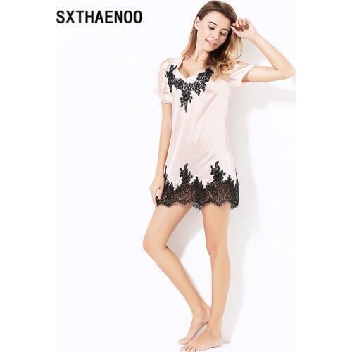 SXTHAENOO Women's Nightgowns With Sleeves