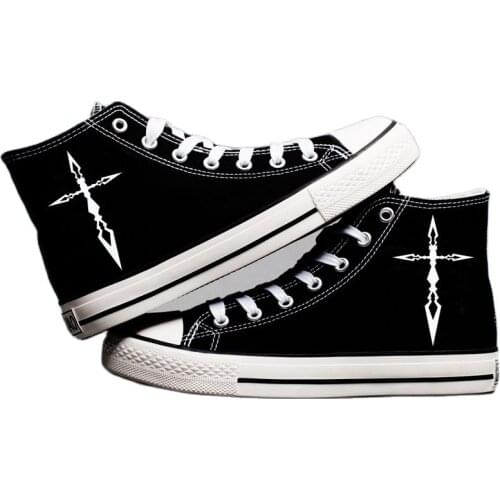 Unisex Anime Fate zero Command Spell noctilucent Casual Ankle Canvas Shoes Punk plimsolls duck shoes Sneakers