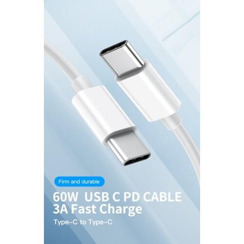 KUULAA 60W USB C Type C Cable USB C Fast Charging Mobile Phone Android Charger Type-C Data Cord For Huawei Macbook iPad