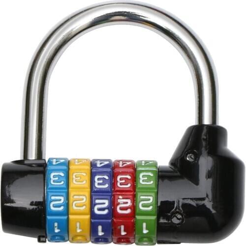 Padlock Black with Combination 5 Numeros Retail