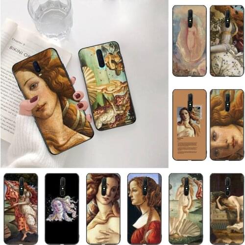 YJZFDYRM Art Paintings The Birth Of Venus Custom Soft Phone Case For Oppo A5 A9 2020 A5S Reno2 z Renoace 3pro Realme5Pro