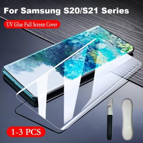 Arvin Tempered UV Glass for Samsung S21 Plus S21 Ultra S20 Plus S20 Ultra Screen Protector Full Surface Coverage