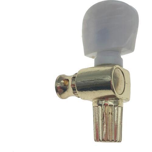 Gold w/ Pearl Button 5th Banjo Geared Tuner Tuning Peg Machine Heads