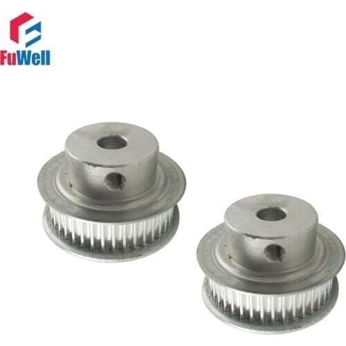 2pcs HTD3M 45T Timing Pulley 3mm Pitch Toothed Pulley Inner Bore 6 /6.35/10/12/14/16/17/19 11mm Belt Width Timing Belt Pulley