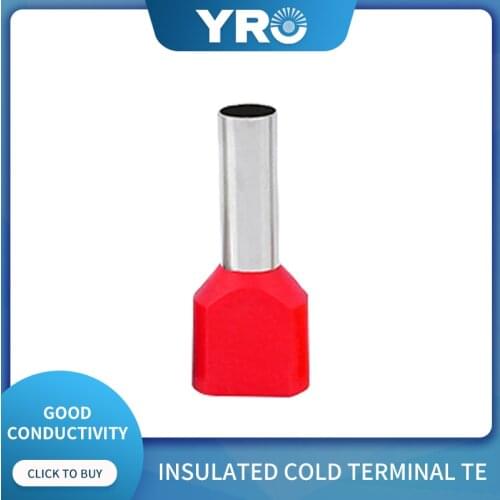 1000 pieces/packet TE1510 brass insulated cold pressed terminal wire connector