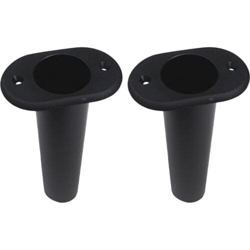 2pcs Plastic Fishing Rod Holder Flush Mount Boat Yacht Pole Stand 90 Deg