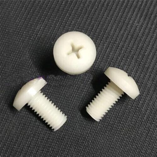 30pcs M3 Cross round head plastic Pan heads Phillips screw high strength Nylon plus fiberglass screws PA+30%GF 5mm-16mm Length