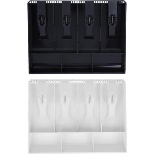 4 Compartments Cash Drawer Register Insert Tray Replacement Cashier Drawer Storage Cash Register Tray Classify Box