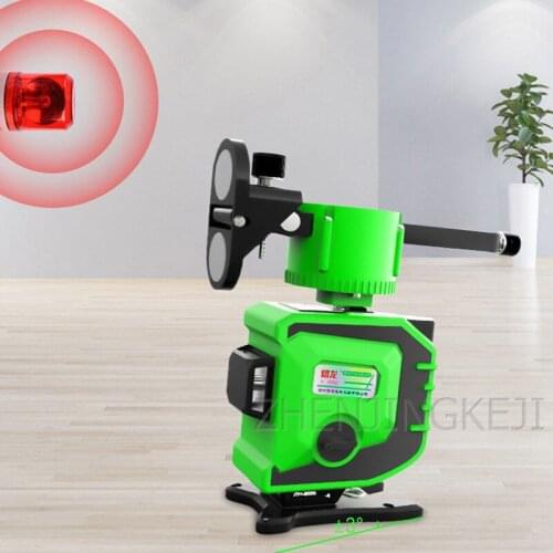 8/12 Line Green Light Spirit Level Floor Stick High Precision Spirit Level Floor And Floor Tile Screed Ground Level Instrument