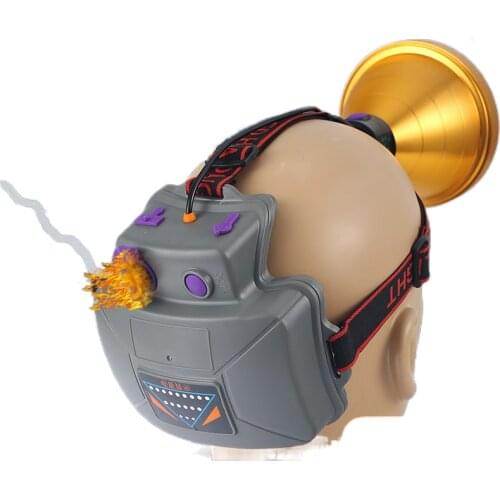 9 bright headlight glare inductive charging core head mounted night shot and led to catch the sea fishing field light yellow