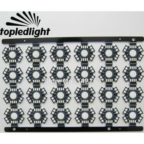 Topledlight 20MM Aluminum PCB Board Led Lamp Base For High Power RGBW Led Emitter Light Black and White Color For Choose