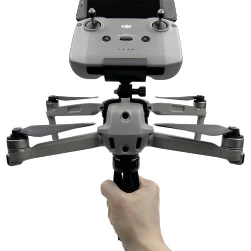DJI Mavic Air 2 Handheld Gimbal Mobile Phone Clip Drone Mount Bracket 1/4 Port Tripod Connection