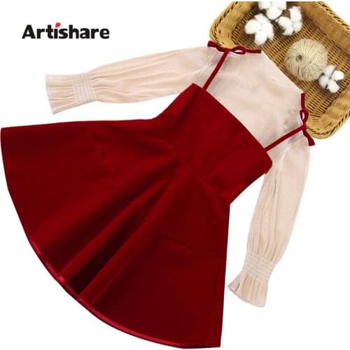 Kids Clothes Solid Color Girls Clothing Blouse + Dress Clothes For Teenage Girls Casual Style Costumes For Children