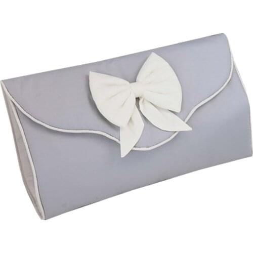 Jaju Baby Handmade, Gray and Cream Color Combination Baby Diaper Changing Matte Bag