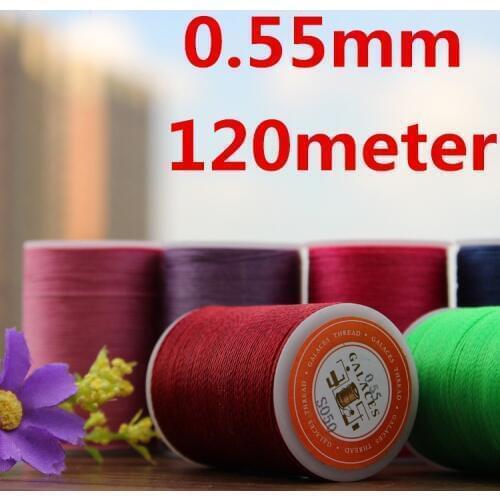 YL055 0.55mm Waxed Thread String for Leather Sewing, Leather String Leather Thread