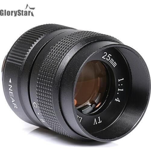 GloryStar 25mm F1.4 CCTV camera lens C-FX Mount Ring for Fuji Fujifilm X-A2 X-A1 X-T1 X-T2 X-T10 X-E1 X-E2 X-1M X-Pro1 X-Pro2 X