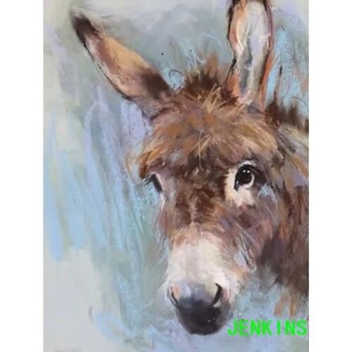 Pictures Diamond Embroidery Animal Sale Diamond Mosaic Donkey Decor 5D DIY Diamond Painting Kit Full drill Round Jenkins