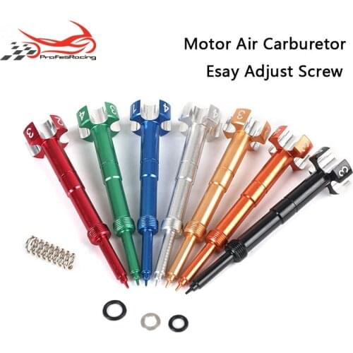 CNC Easy Adjustable Fuel Mixture Screw CNC Air Fuel Mixture Screw For Motorcycle ATV Dirt Bikes FCR MX Carburetor Motor 4 Stroke