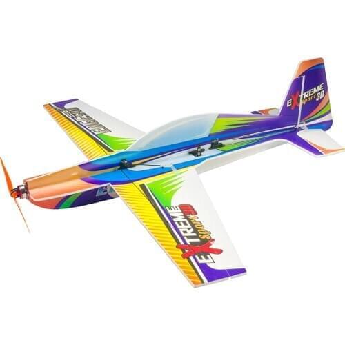2021 New 3D Flying Foam PP RC Airplane Xtreme Sports Airplane Model 710mm(28") Wingspan Kit Hobby Toy Lightest Indoor Outside