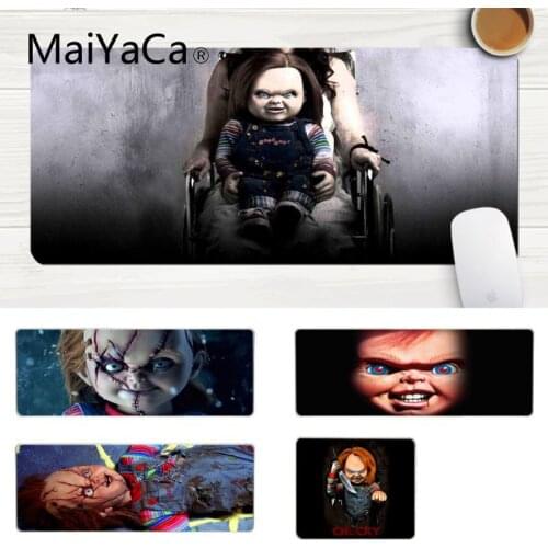 MaiYaCa New Design chucky Customized MousePads Computer Laptop Anime Mouse Mat Laptop Gaming Lockedge Mice Mousepad