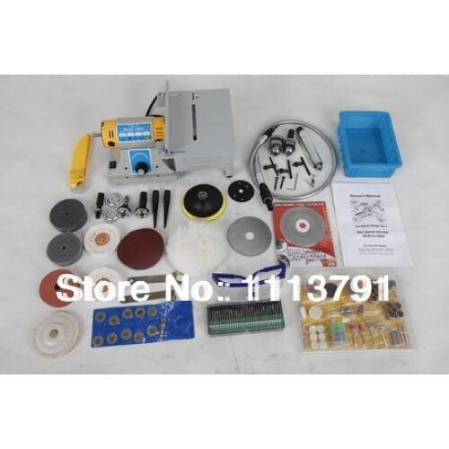 Multifunctional Mini Bench Lathe Machine Electric Grinder / Polisher / Driller / Cutterbar 350w come with 170 PCS Accessories