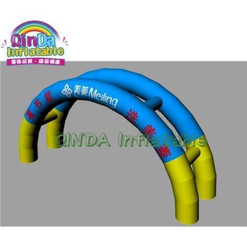 Double legs inflatable marathon archway / inflatable start / finish arch for event double tune arch tent, inflatable archway