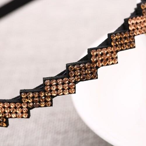 Korean Style New Exquisite Hair Band Girl Creative Rhinestone Inlaid Headwear Headband for Women Fashion Hair Accessories