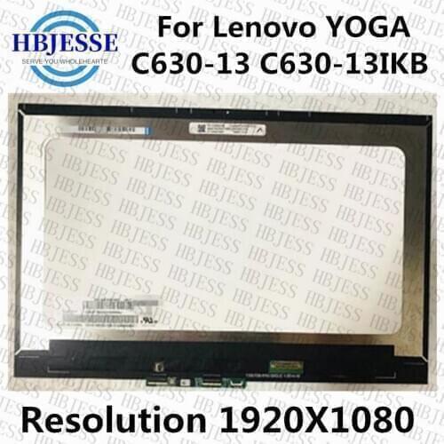 Original For Lenovo YOGA C630-13 C630-13Q50 C630-13IKB LCD touch screen assembly FHD 1920X1080 P/N: ST50R32709 5D10S39556