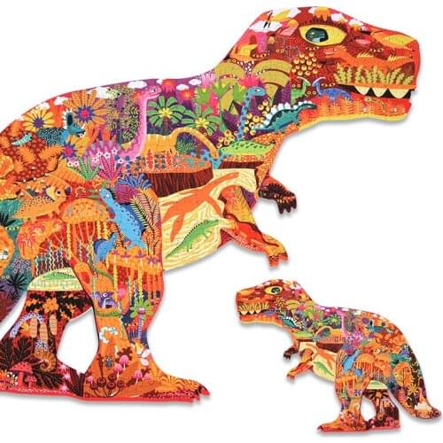 280pcs Dinosaur Puzzle for Kids Animals Cardboard Puzzle for Children Early Learning Toy present 4- 7 years old