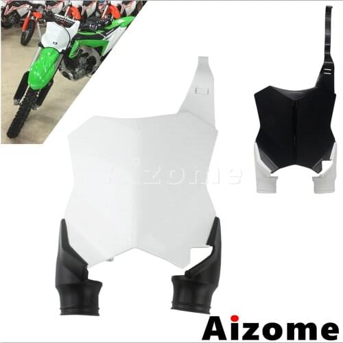 Motocross MX Enduro Dirt Bike Front Number Plate for Kawasaki KX250F KX450F KXF 250 450 KX 250F 450F Front Number Name Board