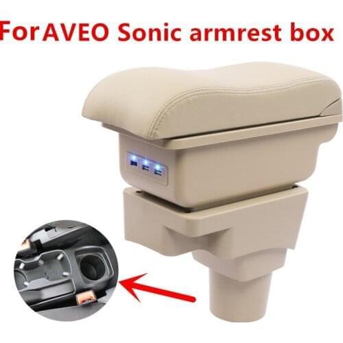 Center Arm Console Armrest Arm Rest Storage Box Tray For Chevrolet Sonic/ Aveo / Barina TM300 2012-2016 2013 2014 2015