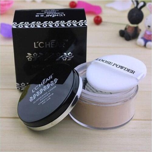 Transparent Loose Powder Concealer Natural Color With Puff Brighten Make Up Tool Free Shipping