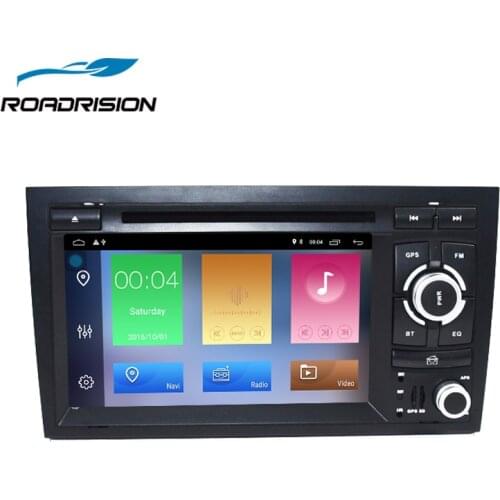 RoadRision 2Din Android 8.1 Car DVD Player for Audi A4 2002-2008 S4/Seat Exeo with Wifi GPS Navigation Bluetooth Auto Radio RDS