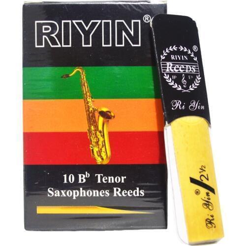 Saxophone Reeds Soprano bB Alto bE Tenor bB for choose Sax Reed Size 2.5 Box of 10 Strength 2 1/2
