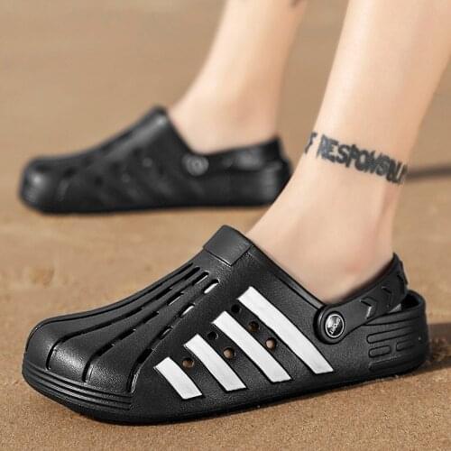 Brand Platform Sandals for Men 2020 Hollow Quick Dry Clogs Male Summer Shoes Big Size 40-45 Women Beach Sandals Garden Shoes