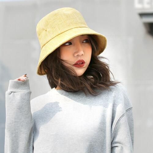 Difanni Lady Spring Summer Beach Wide Brim Fisherman Hat Women Fashion Plain Bucket Hat female Vacation Breathable Hat
