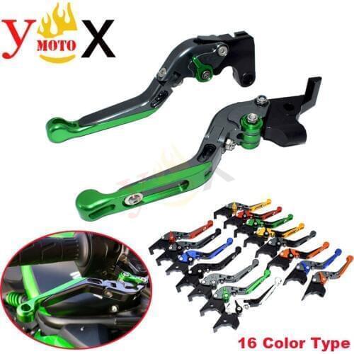 Motorcycle CNC Folding Extendable Brake Clutch Levers For Kawasaki Ninja 250R EX250 2008-2012 300R EX300 2013-2016 2014 2015