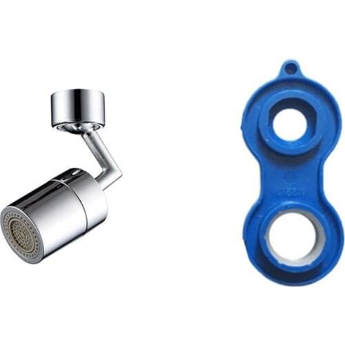 720 Degrees Universal Splash Filter Faucet Spray Head Anti Splash Filter Faucet Movable with Withdrawal Tool