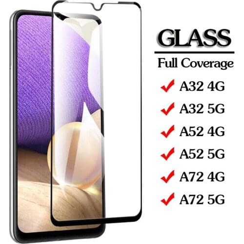 1-2Pcs Samsun A72 A52 A32 4G/5G Tempered Glass For Samsung a72 a52 a32 Case Film on samsan galaxy a 72 a 52 32 phone cover Armor