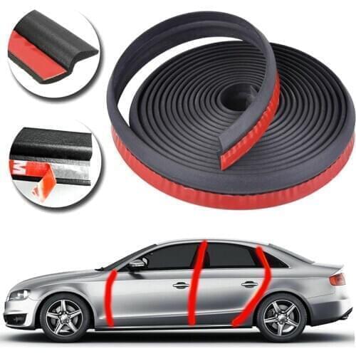 1PC 1/4/6M Car Door Sealing Strip Z type Door Seal Car Door Weatherstrip Sound Auto EPDM Rubber Edging Trim Noise Insulation