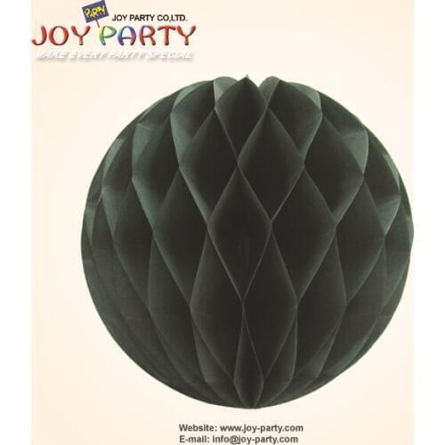 10 pieces per lot Black Tissue Paper Honeycomb mini Ball Themed Party Holloween Decoration Favor